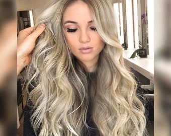 24” Ash BLonde body wavy lace front wig ARRIVES NEW