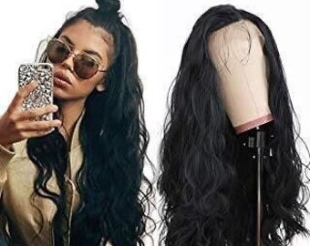 22” Black loose wave  Lace Front Wig *NEW* *WITH BABY Hair