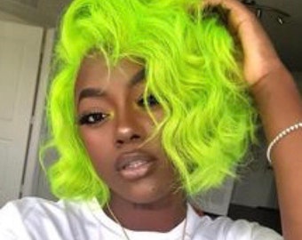 neon colored wigs