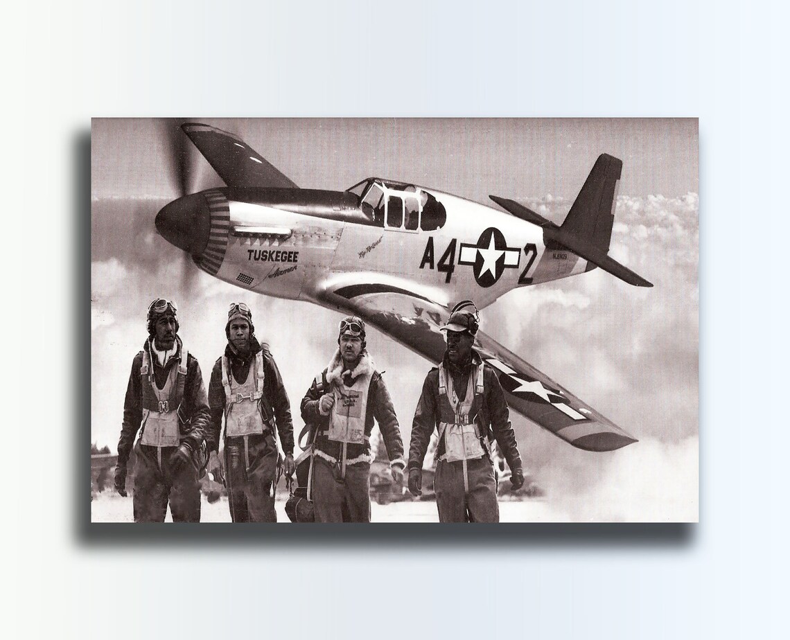 Black Art Print Of Tuskegee Airmen Red Tails 2 | Etsy