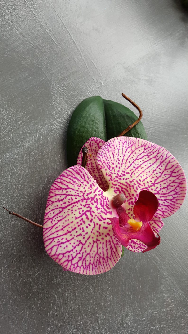 Silk Orchid boutonniere