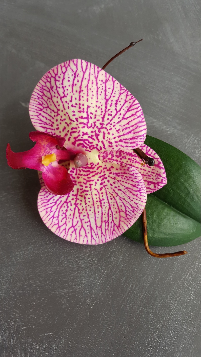 Silk Orchid boutonniere
