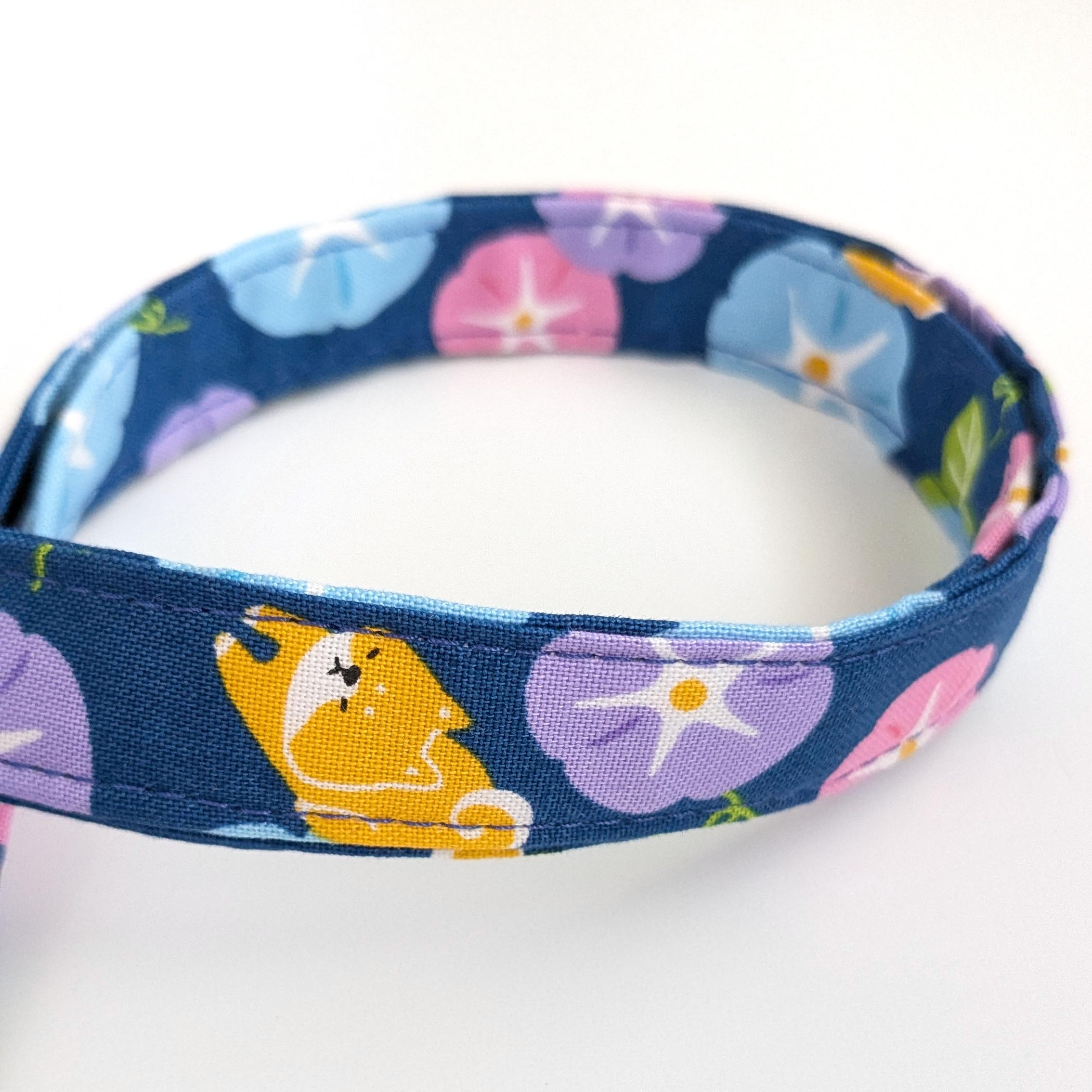 Shiba Inu Lanyard, Japanese Fabric Keychain Neck Strap, Morning