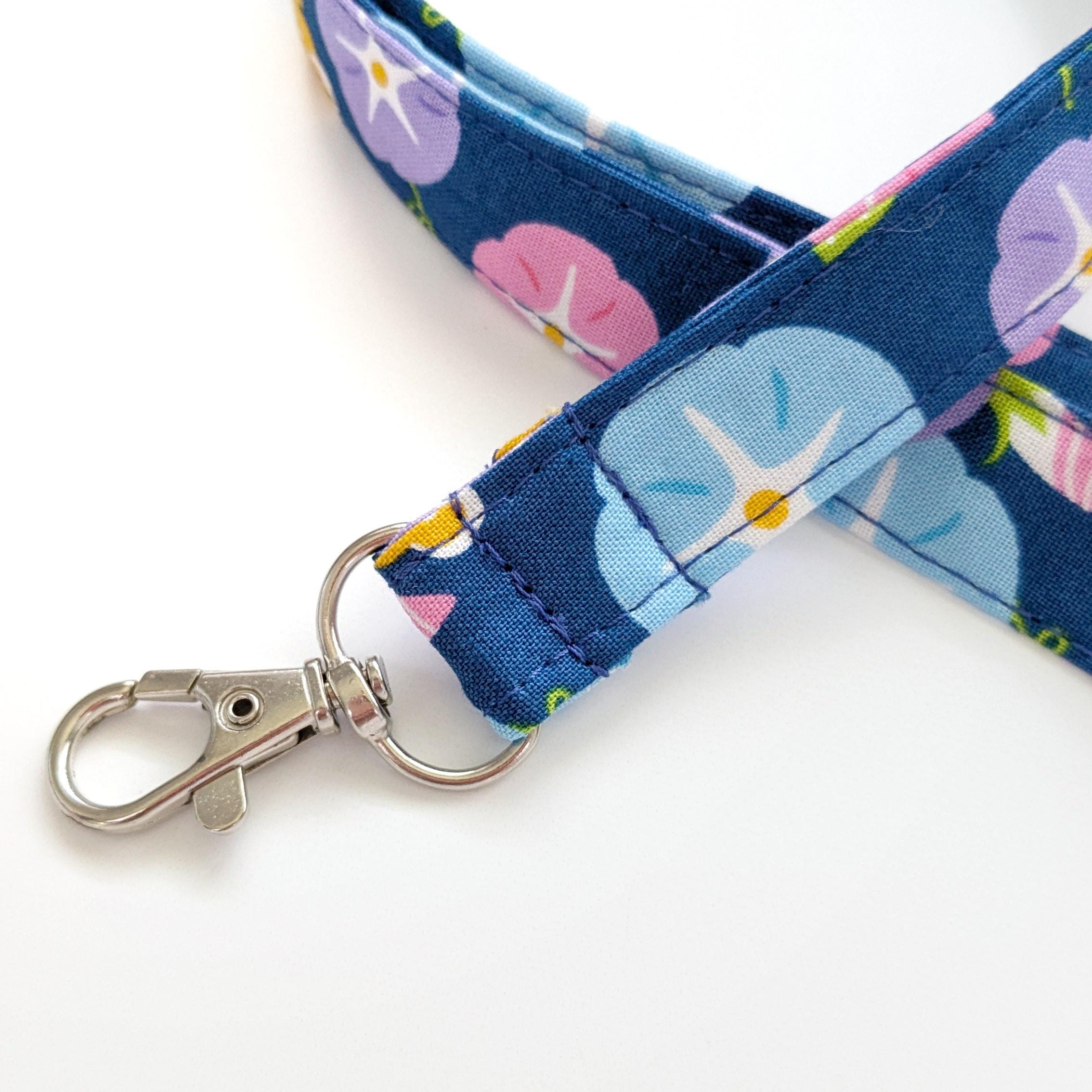 Shiba Inu Lanyard, Japanese Fabric Keychain Neck Strap, Morning
