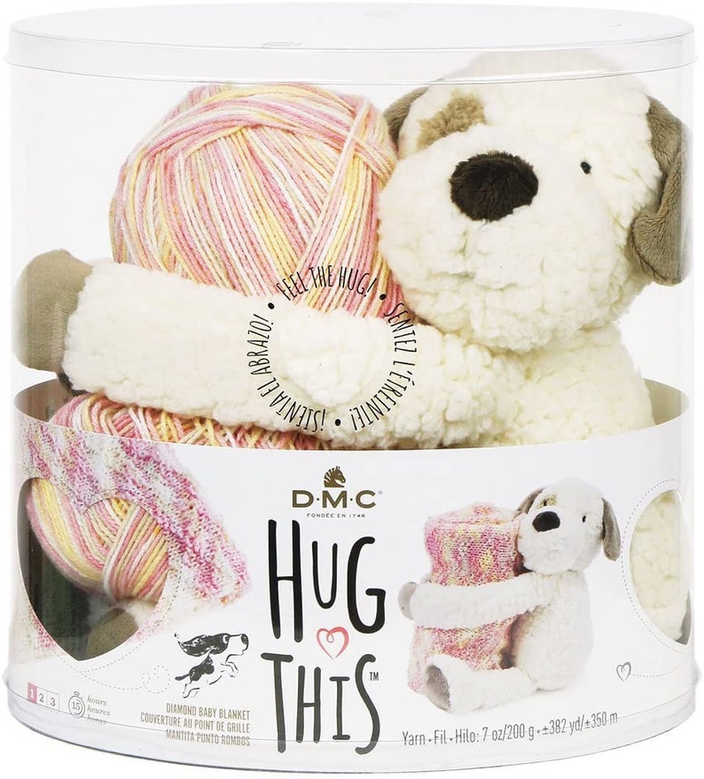 Hug This Baby Blanket Kit Knitting Kit Etsy Canada