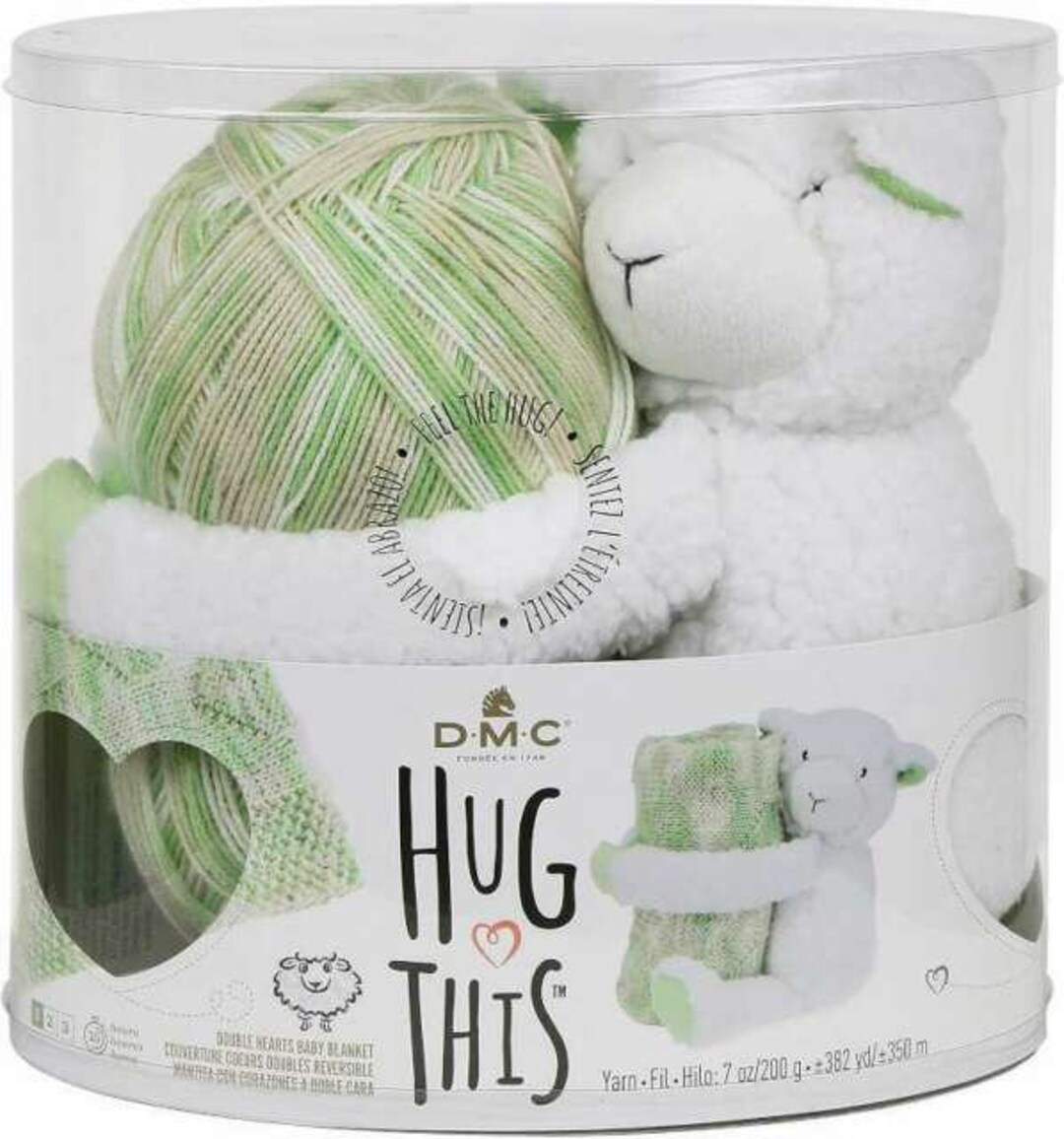 Hug This Baby Blanket Kit Knitting Kit Etsy