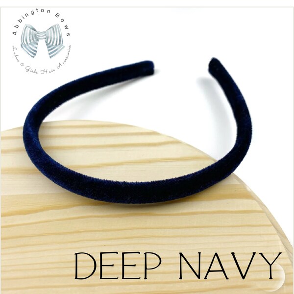 Navy Blue Headband Etsy