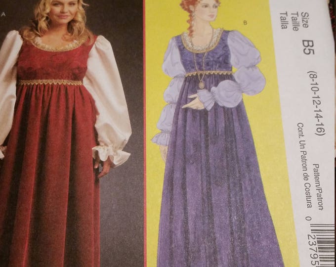 Renaissance Costume Pattern Mccalls M5647 Cosplay Costume Pattern ...