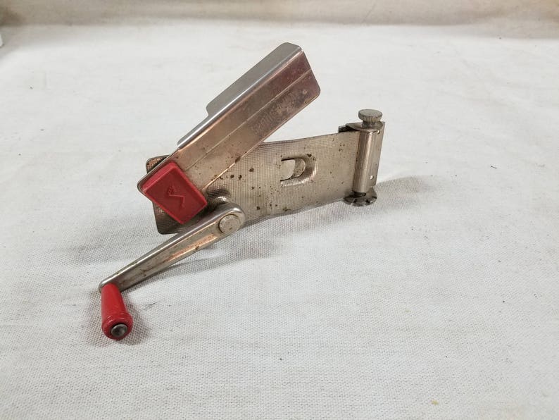 Can Opener Vintage Swing Away Wall Mount Art Deco Retro Hand Crank