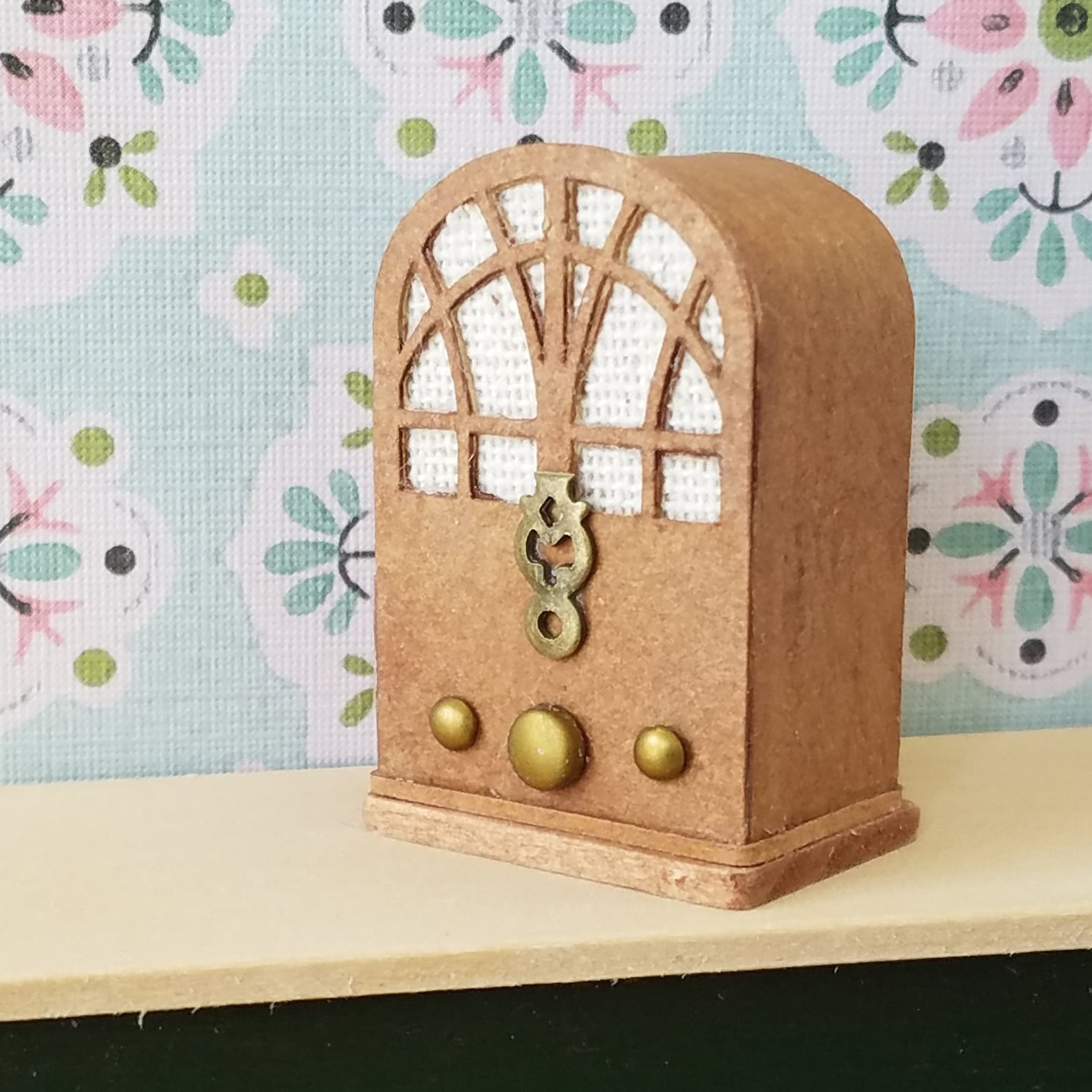 Miniature Vintage Radio Antique radio Dollhouse radio Etsy