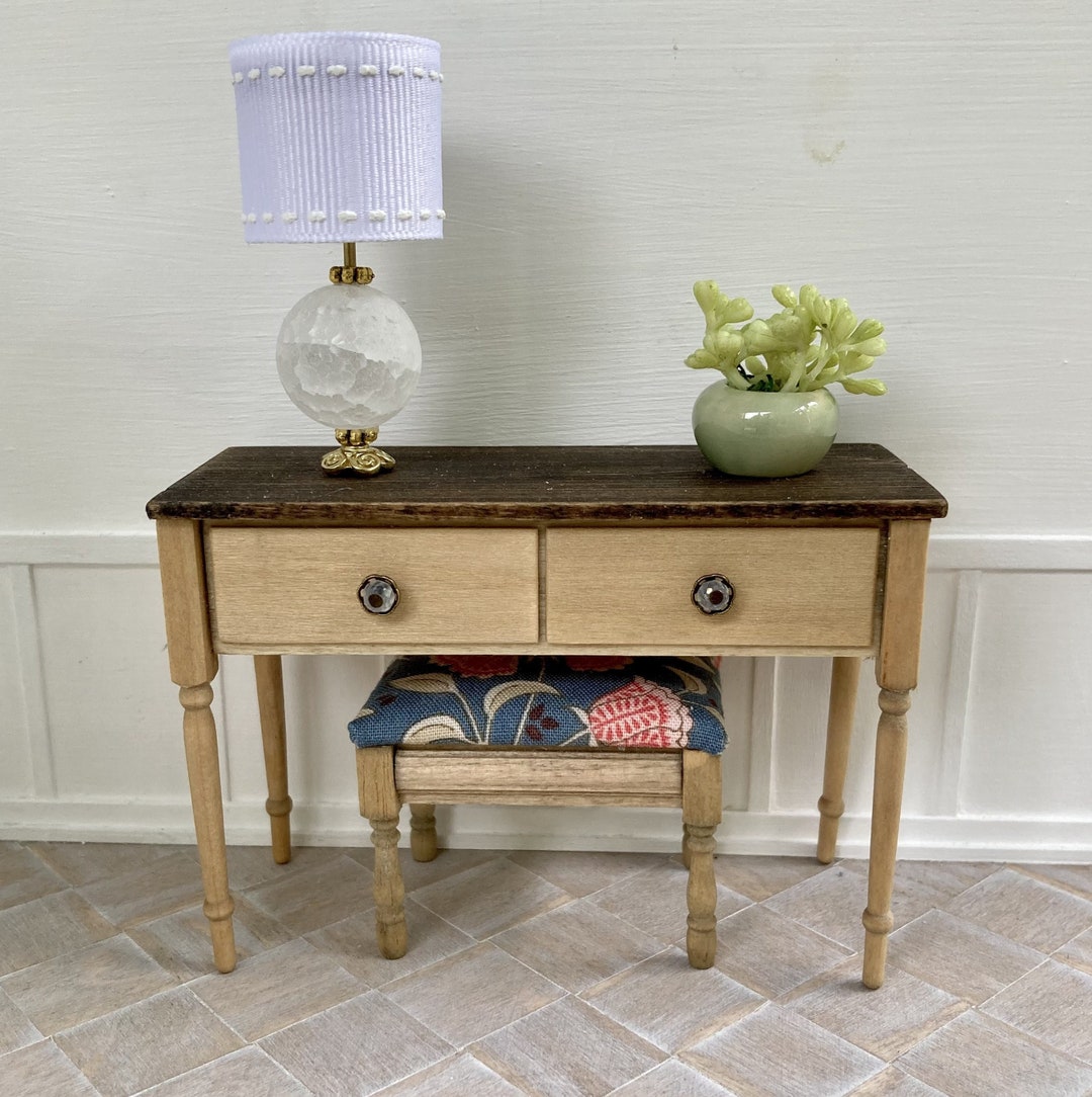 112 Scale Console Table, Miniature Console Table, Dollhouse Sofa Table, Dollhouse Buffet Table
