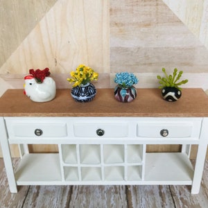 1:12 Scale Dollhouse Plant, Miniature Plant, Miniature Flowers, Potted Plant, Dollhouse Accessory, Dollhouse, Room Box, Diorama