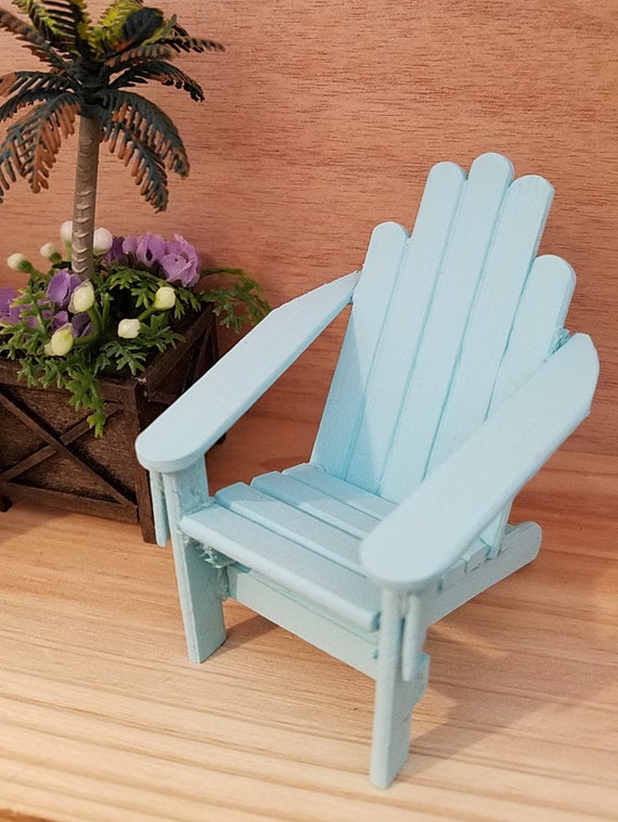 Miniature Adirondack Chair Dollhouse Furniture Dollhouse ...