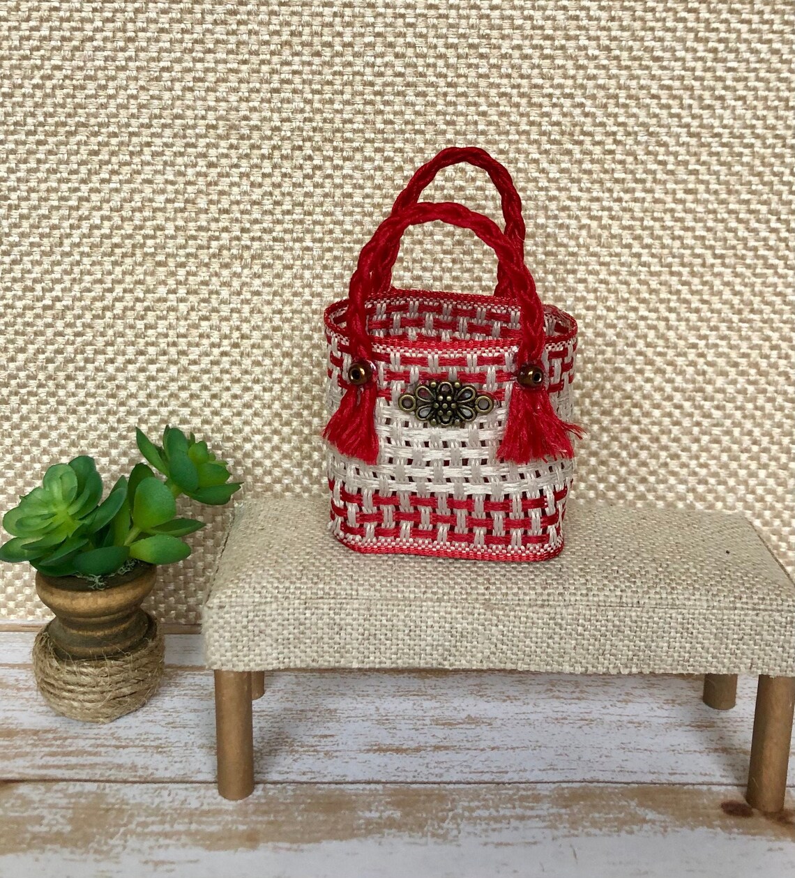 Dollhouse Beach Bag Miniature Tote Bag Shopping Bag Beach Etsy