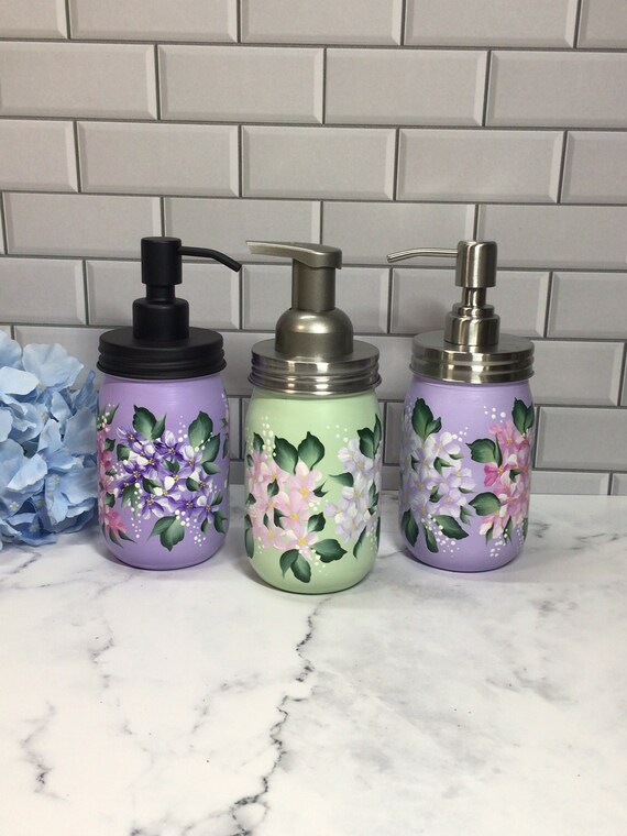 Spring Soap Pump Hand Painted Floral Easter Pastel Soap Etsy