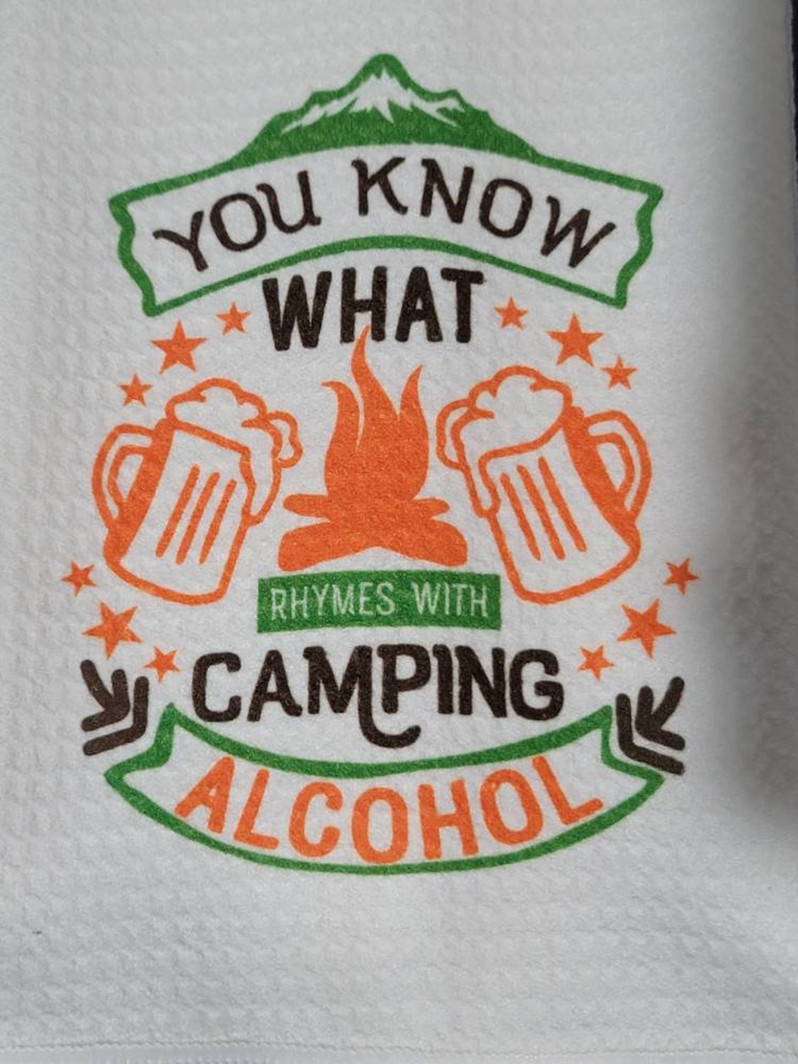 Camping Waffle Weave Towel Kitchen Towel Camping Towel Etsy