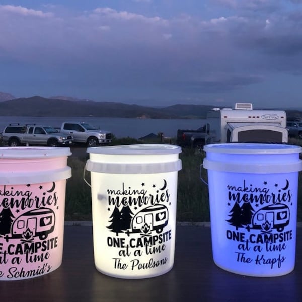 Camping Bucket Etsy