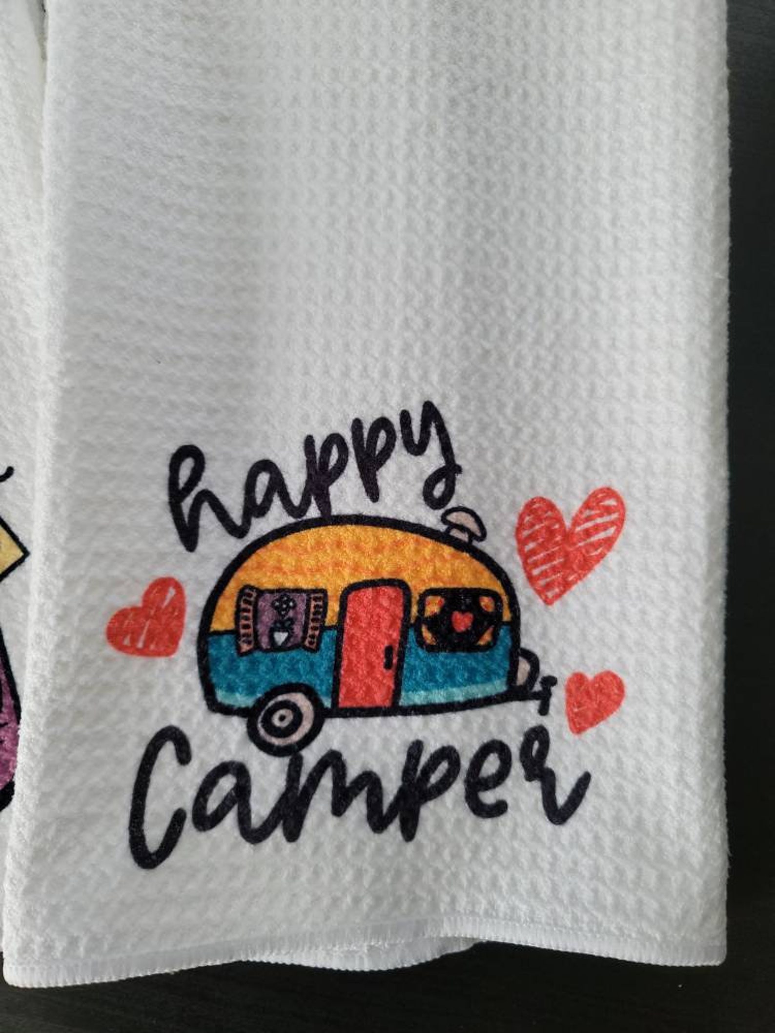 Camping Waffle Weave Towel Kitchen Towel Camping Towel Etsy