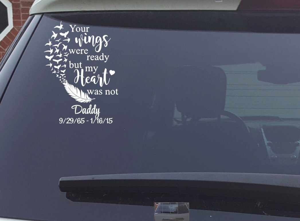 Your Wings Were Ready Decal Personalized | Etsy