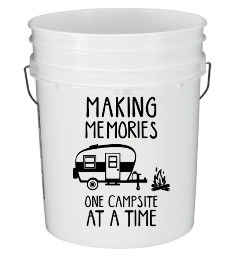 camping decal camping bucket camping gift cornhole decal sticker Making memories retro camper vinyl decal camper decor RV sticker