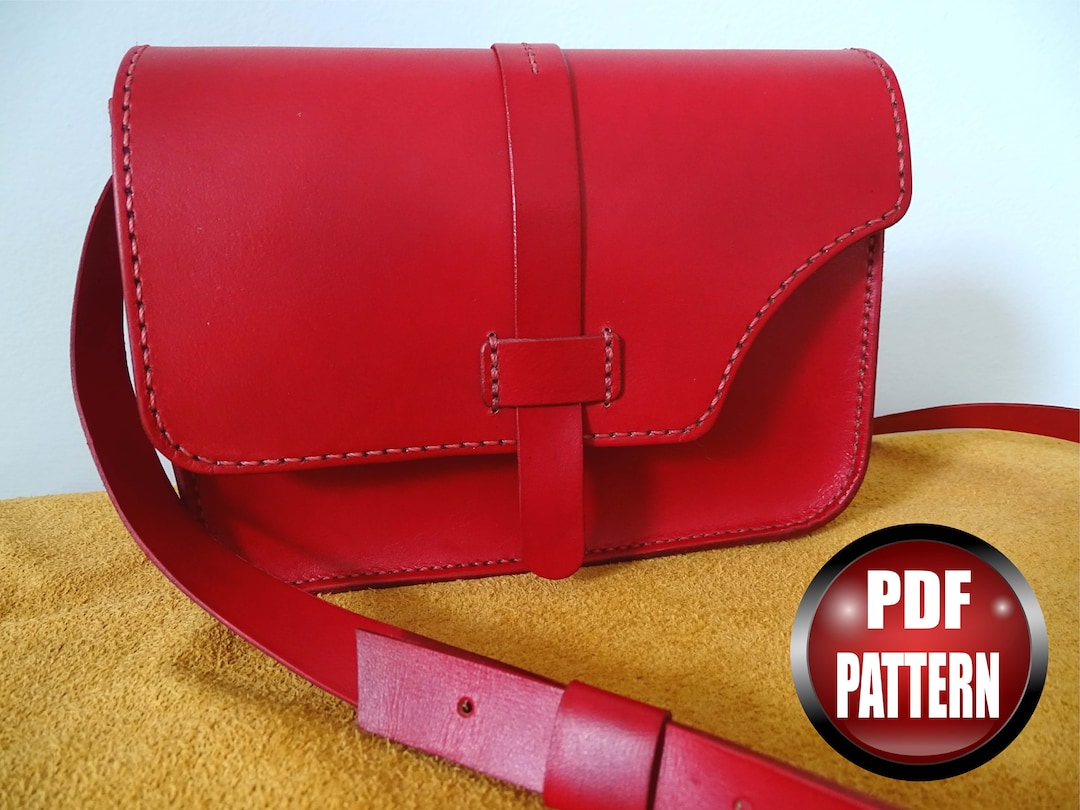 Leather Handbag PDF Pattern | PDF Pattern | Pdf Download | Shoulder Bag ...