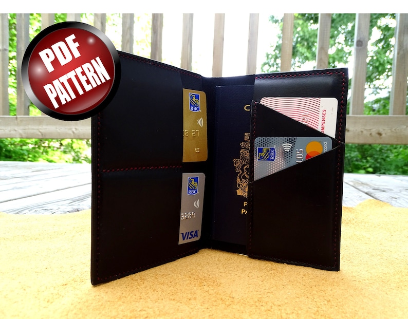 Leather Passport Cover Pattern DIY Leather PDF Download Etsy UK
