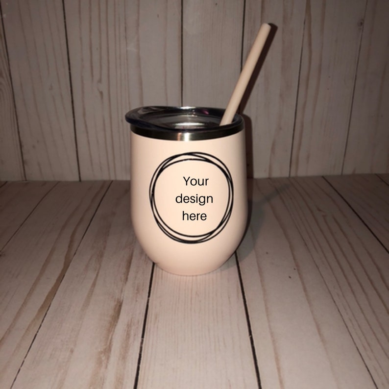 Wedding Tumbler Custom Logo or Text Tumbler Personalized WINE Tumbler Party Favors Gifts for Women Tumbler with Lid Gift Ideas