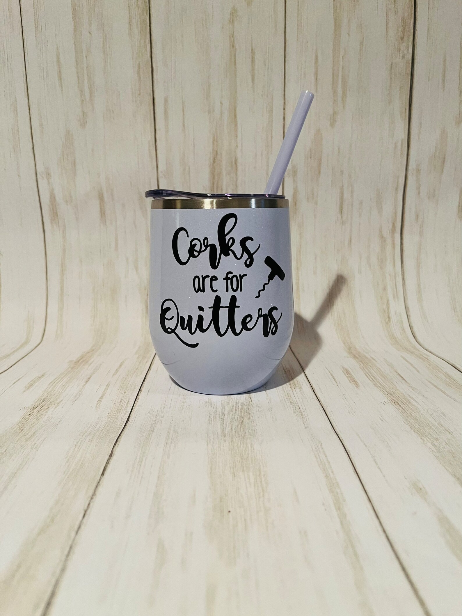 Funny Wine Glass Corks Are for Quitters Wine Lover Party Etsy