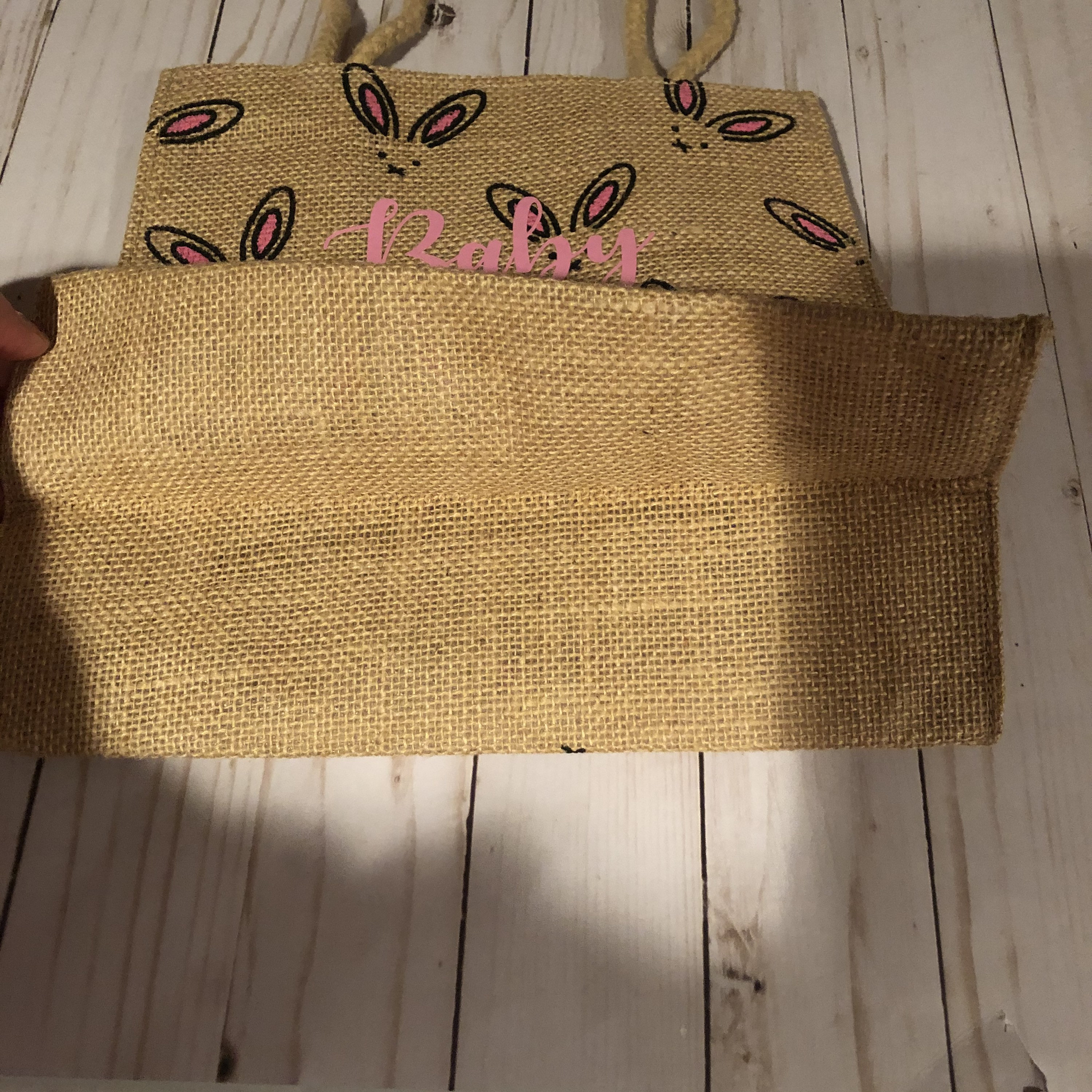 Applique Bunny Easter Hunt Bag main image 1