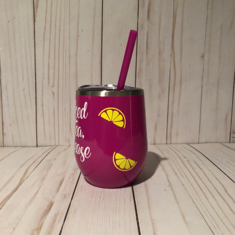 Iced Tea Glass Iced Tea Lover Gift for HER Gift for Tea Etsy