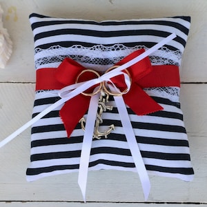 Cuscino porta fedi a tema mare, cuscino portafedi marino, matrimonio alla spiaggia, regalo per gli sposi, portafedi nuziali stile marino,
