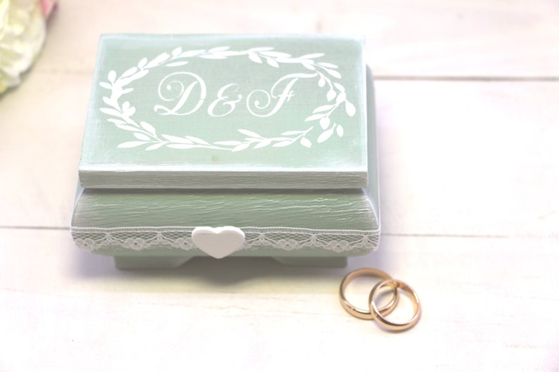 Scatola per fedi nuziali in legno, rotonda, rustica, in noce, portatile, per proposte di matrimonio, cerimonia nuziale