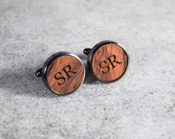 5 year anniversary puzzle piece cufflinks Cufflinks gifts for men wood Groom cuff links Wedding Cufflinks