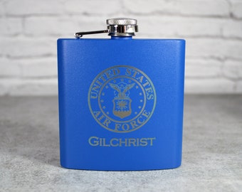 6 oz. US Air Force Stainless Steel Flask 