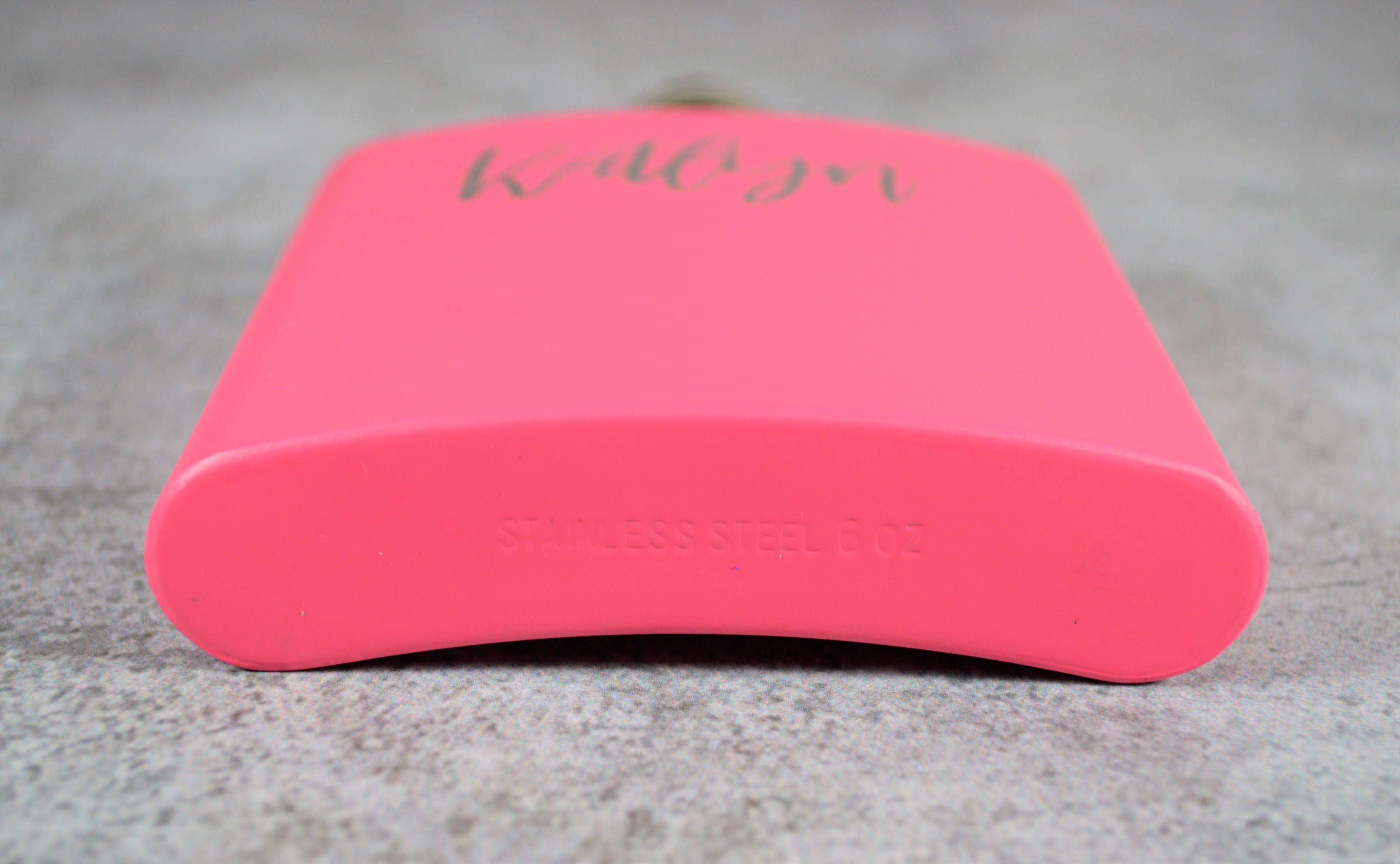 4 Personalized Matte Pink Flasks Custom Flask Personalized - Etsy
