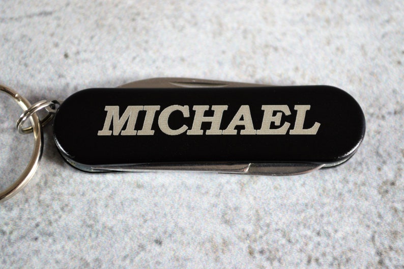 Personalized Pocket Knife Keychain Custom Pocket Knife Etsy