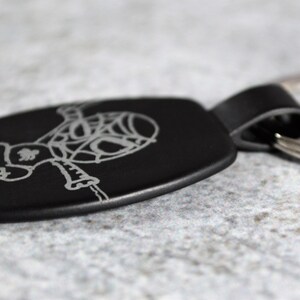 Personalized Keychain From Actual Drawing Custom Engraved Keychain With ...