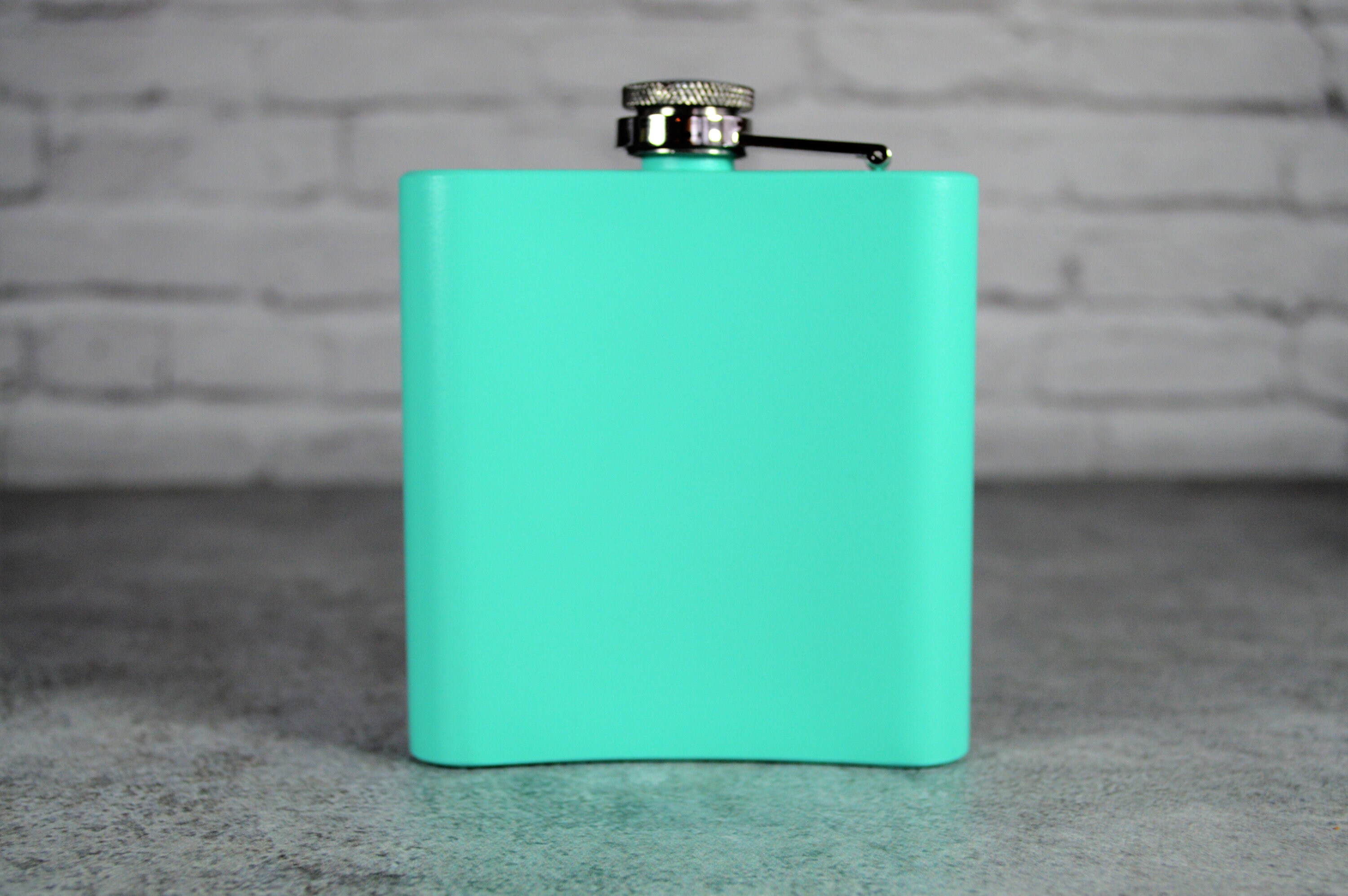 Turquoise Personalized Military Flask Engraved White Flask Etsy