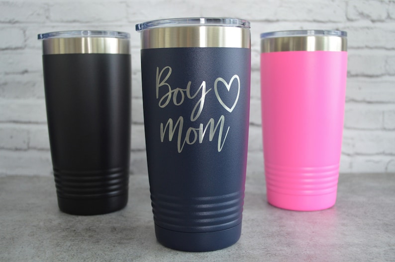 Boy Mom Insulated Tumbler Tumbler For Mom Boy Mom Mug Etsy