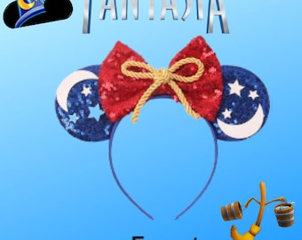 Character INSPIRED EARS  Mickey Theme Park Ears, Mickey Ears, Minnie Ears Headband, Costume Ears, Mickey Party Ears, Ready To Ship