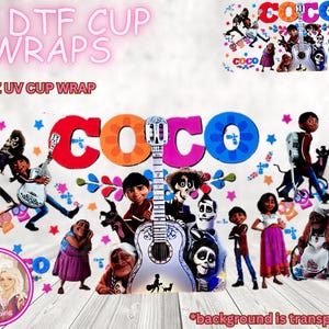 THEME PARK CHARACTER Dtf Cup WRAPs, High Quality, Easy Apply No Fuss! Next Day Shipping, Uv Dtf Only or 16 Oz Libbey Glass--Check Reviews!