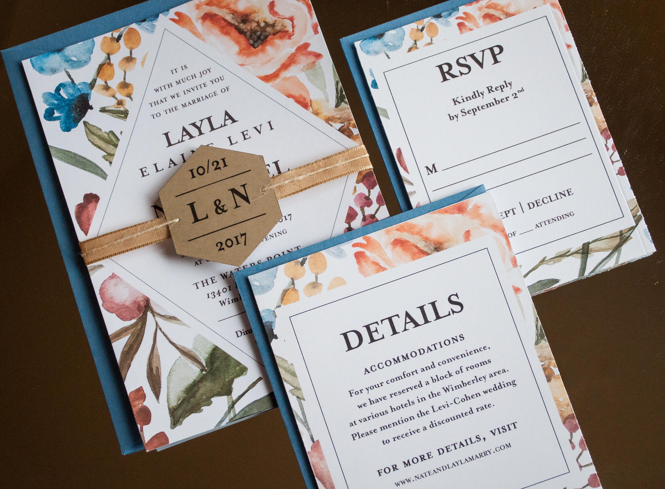 Diamond in the Rough Wedding Bundle Watercolor Floral Background Save ...