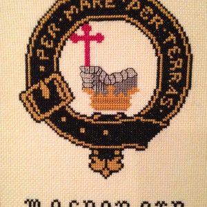 Scottish Clan Crest cross stitch patterns