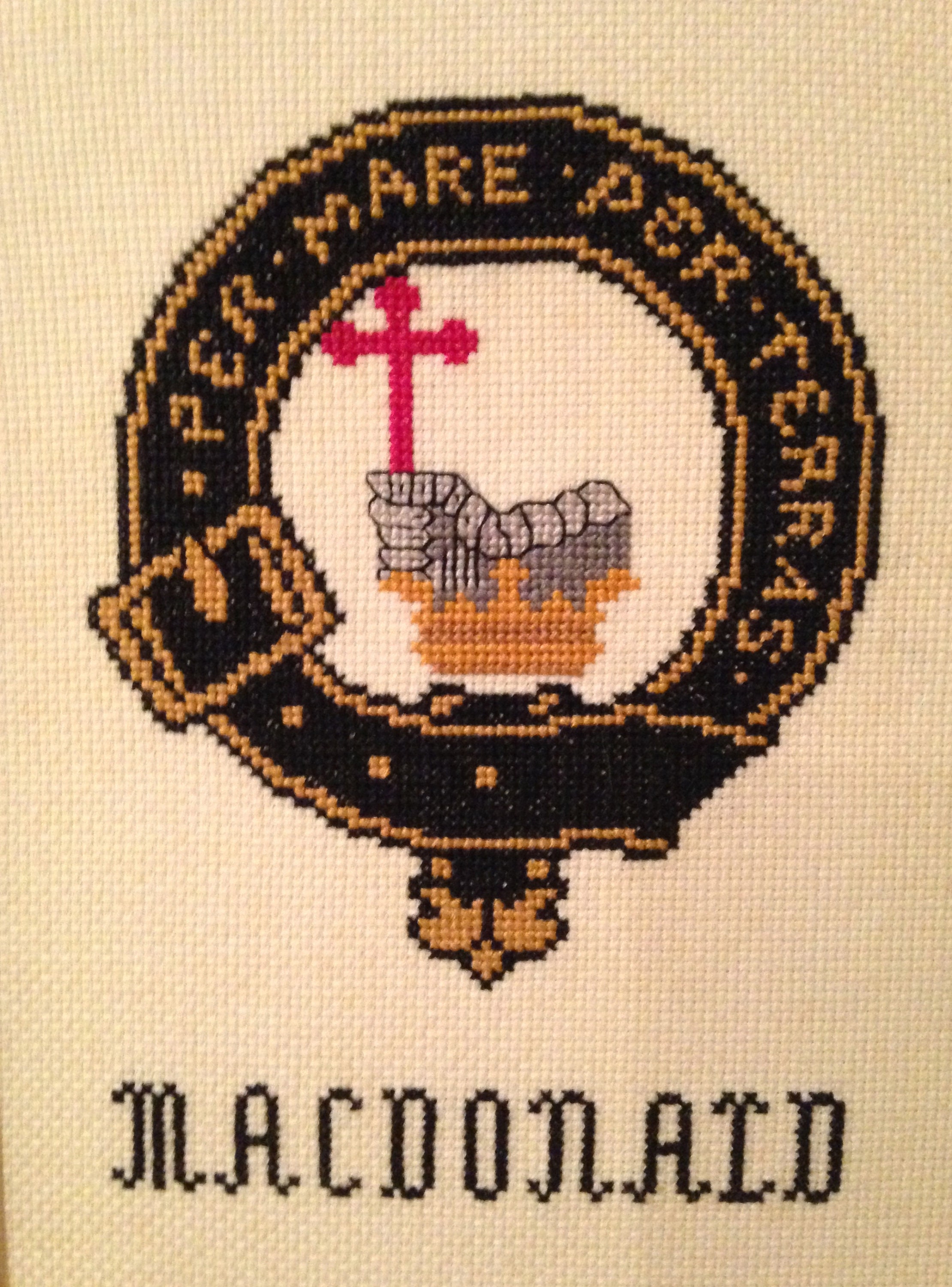 Scottish Clan Crest Cross Stitch Patterns Etsy UK