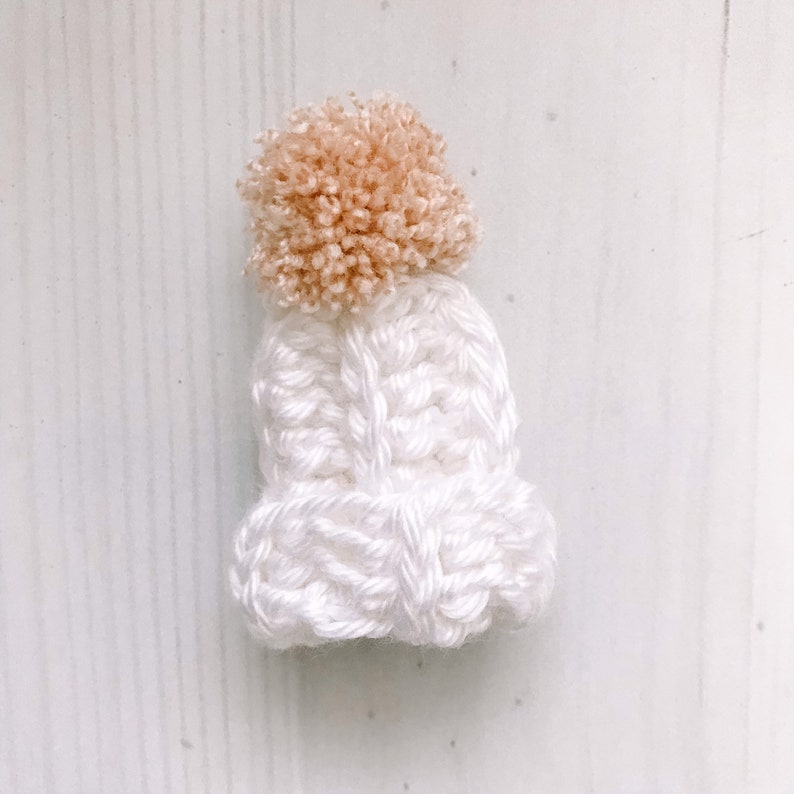 CROCHET PATTERN, Mini hat ornament, crochet ornament pattern, Christmas tree ornaments image 3