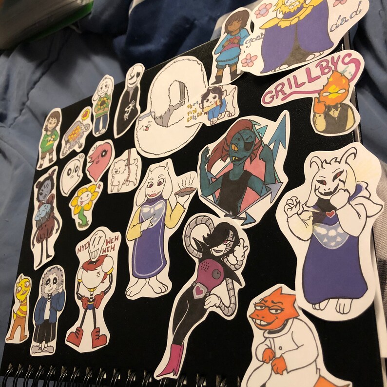 Undertale Sticker Set Etsy