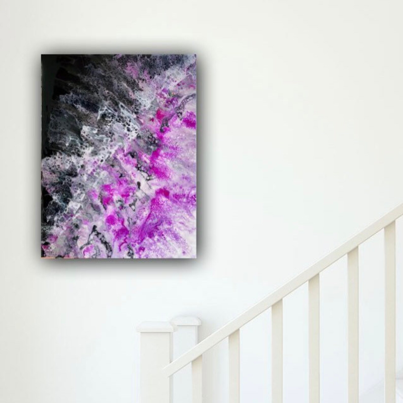 Original Abstract Painting Glitter Wall Art Resin Art Etsy