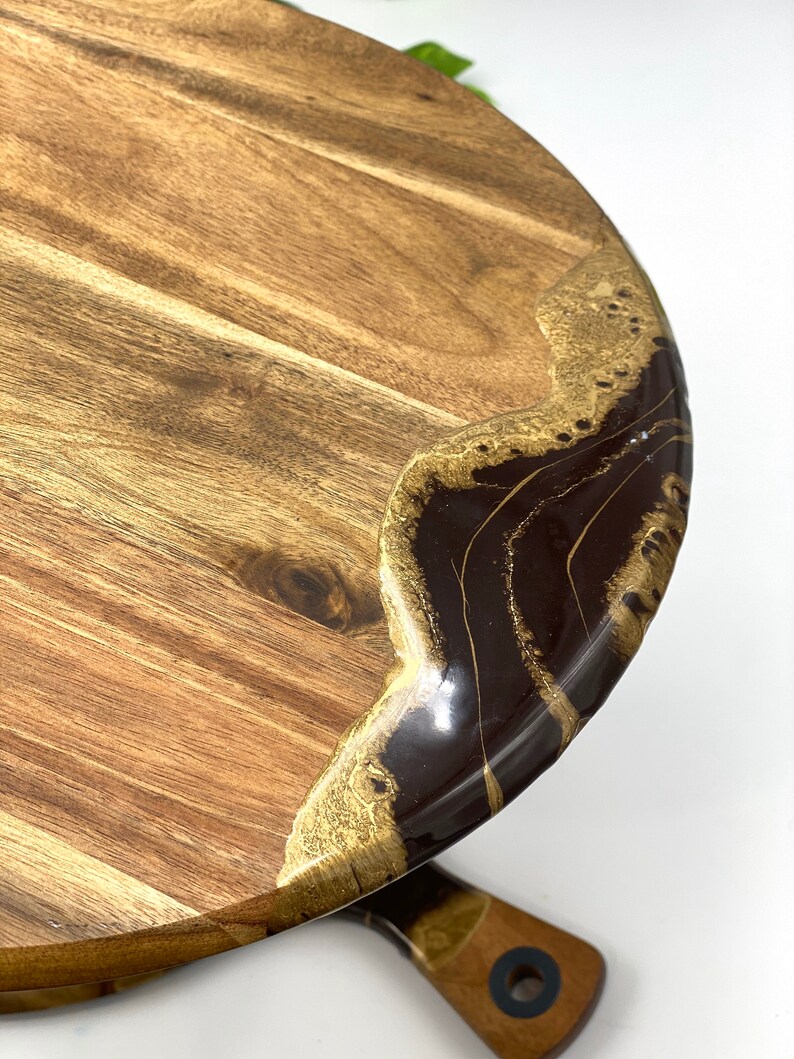 Cutting Boards Epoxy Cheese Board Resin Wooden Chopping Etsy