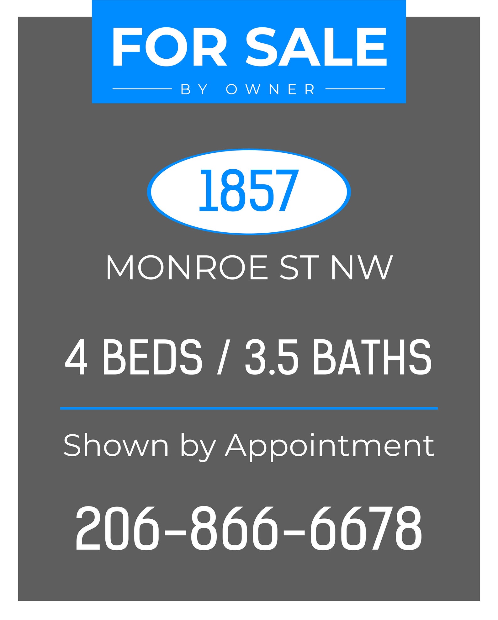 FOR SALE by Owner Real Estate Yard Sign Marketing Template Etsy