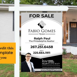 keller williams Yard Sign Design, Realtor yard sign design